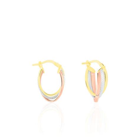 Créoles Hermande Or Tricolore - Créoles Femme | Marc Orian