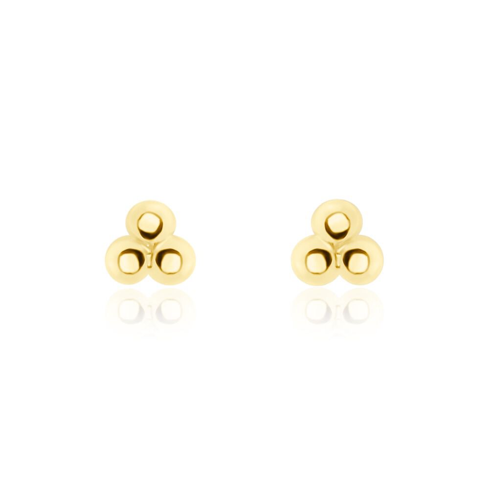 Boucles D'oreilles Puces Glen Or Jaune - Puces Femme | Marc Orian