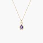 Collier Passion Or Jaune Amethyste Et Oxyde De Zirconium - Colliers avec pierres Femme | Marc Orian
