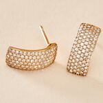 Boucles D'oreilles Puces Charlotte Or Jaune Diamant - Puces Femme | Marc Orian