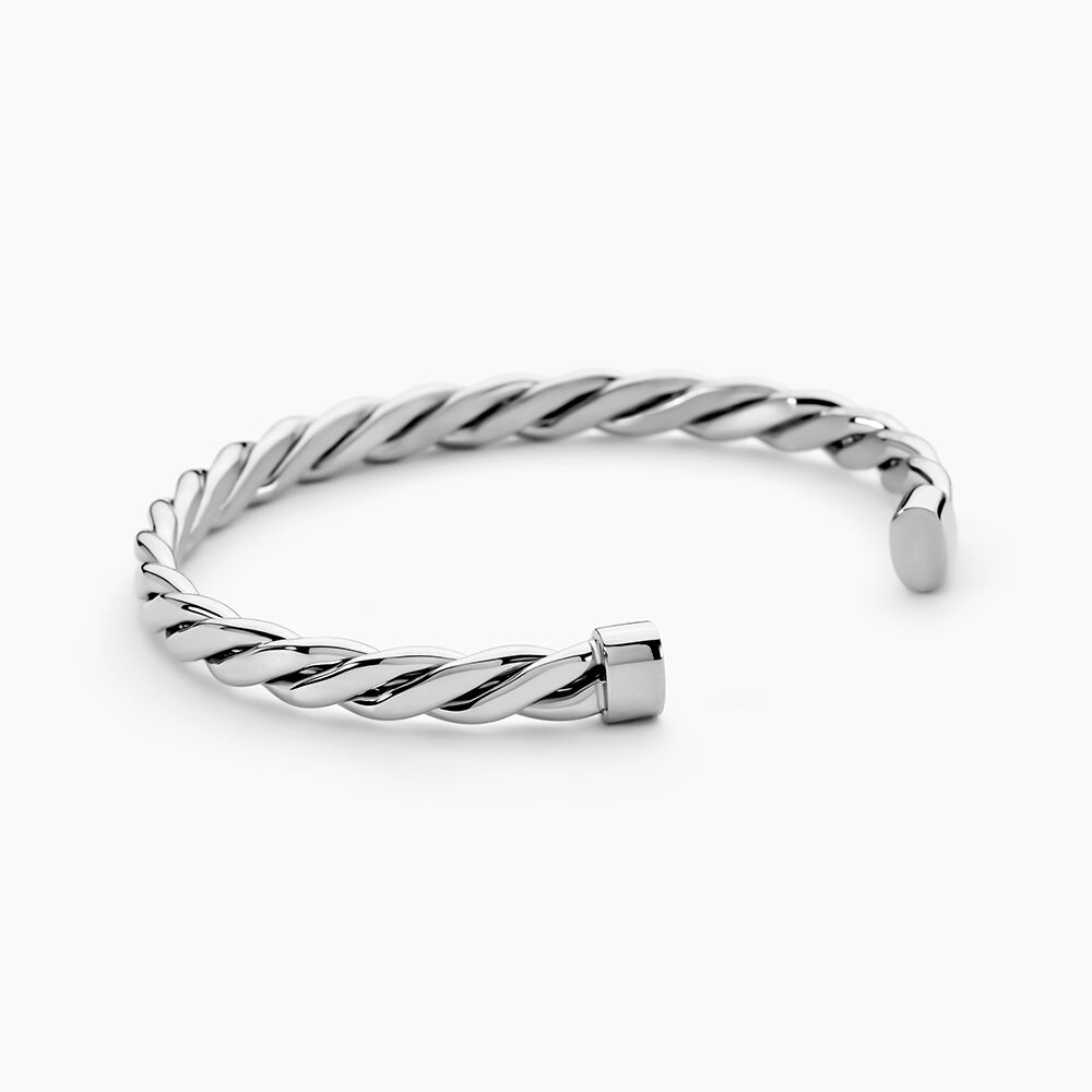 Bracelet Jonc Acier Blanc Alexandru - Bracelets joncs Femme | Marc Orian