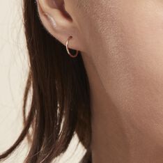 Créoles Valerina Or Rose - Boucles d'oreilles Créoles Femme | Marc Orian