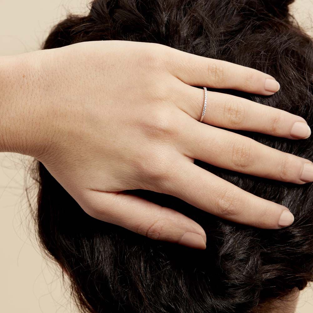 Bague Jaquelyn Argent Blanc Oxyde De Zirconium - Bijoux fantaisie Femme | Marc Orian