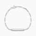 Bracelet Identité Bebe Bartolomee Or Blanc - Gourmettes Enfant | Marc Orian