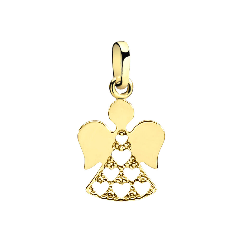 Pendentif Hallie Ange Dentelle Or Jaune - Pendentifs Enfant | Marc Orian