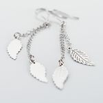 Boucles D'oreilles Pendantes Fabia Argent Blanc - Pendantes Femme | Marc Orian