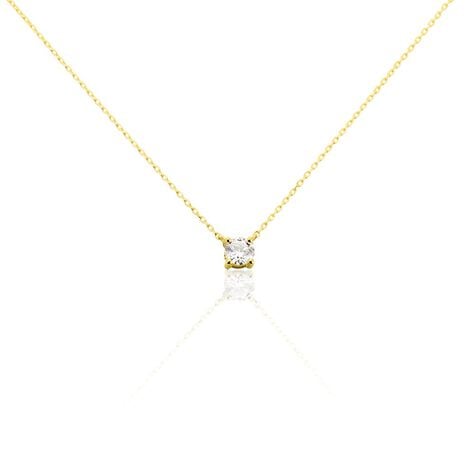 Collier Or Jaune Aphrodite Diamant - Colliers solitaires Femme | Marc Orian
