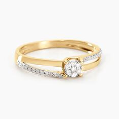 Bague Josane Or Jaune Diamant - Parure de mariage Femme | Marc Orian