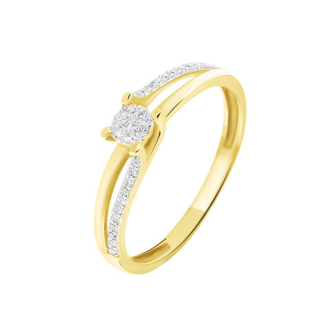 Bague Josane Or Jaune Diamant - Parure de mariage Femme | Marc Orian
