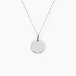 Pendentif Elisandre Argent Blanc - Bijoux personnalis&eacute;s Unisex | Marc Orian