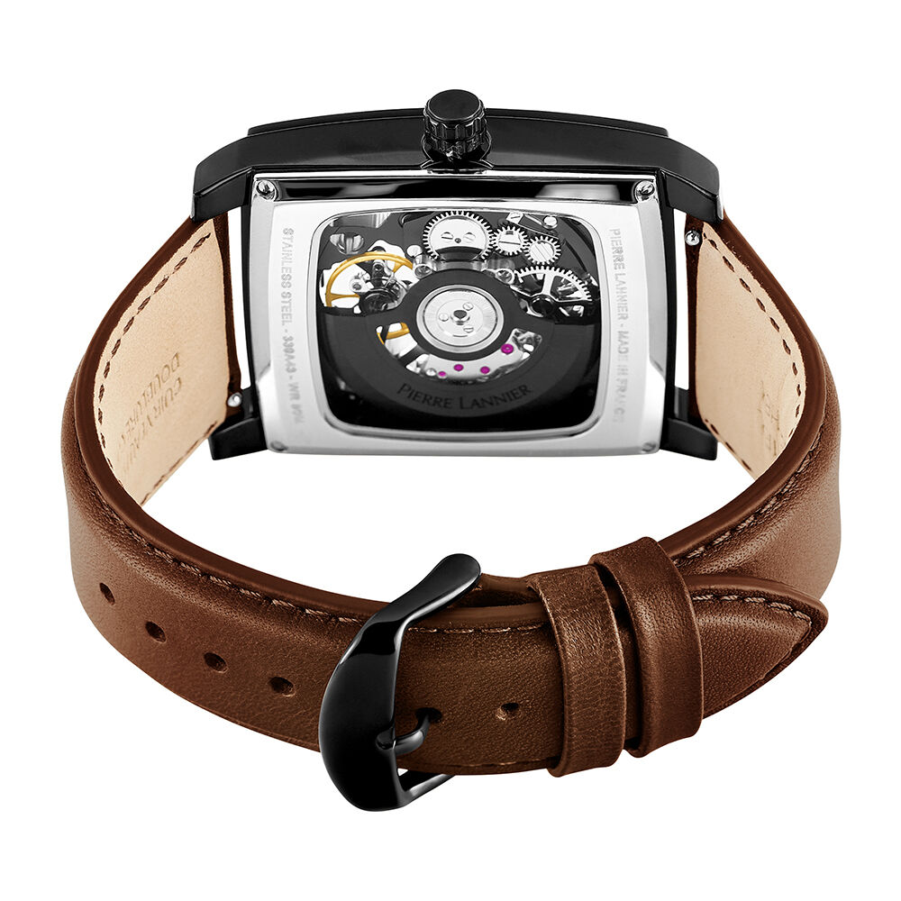 Montre Pierre Lannier Hector Noir - Montres automatiques Homme | Marc Orian