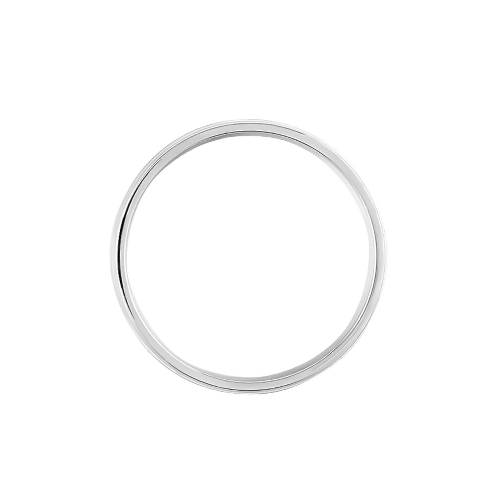 Alliance Mat Et Brillant Ruban Plat Palladium Blanc - Alliances duo Homme | Marc Orian