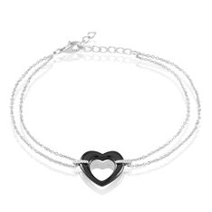 Bracelet Vivianne Argent Blanc Oxyde De Zirconium Et Céramique - Bracelets chaînes Femme | Marc Orian