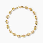 Bracelet Maille Dami Maille Grain De Cafe Or Jaune - Bracelets mailles Homme | Marc Orian