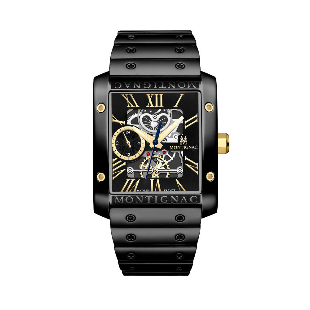 Montre Montignac Square Noir - Montres &eacute;tanches Homme | Marc Orian