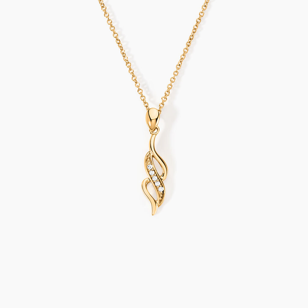 Collier Ishaae Plaqué Or Jaune Oxyde De Zirconium - Colliers avec pierres Femme | Marc Orian