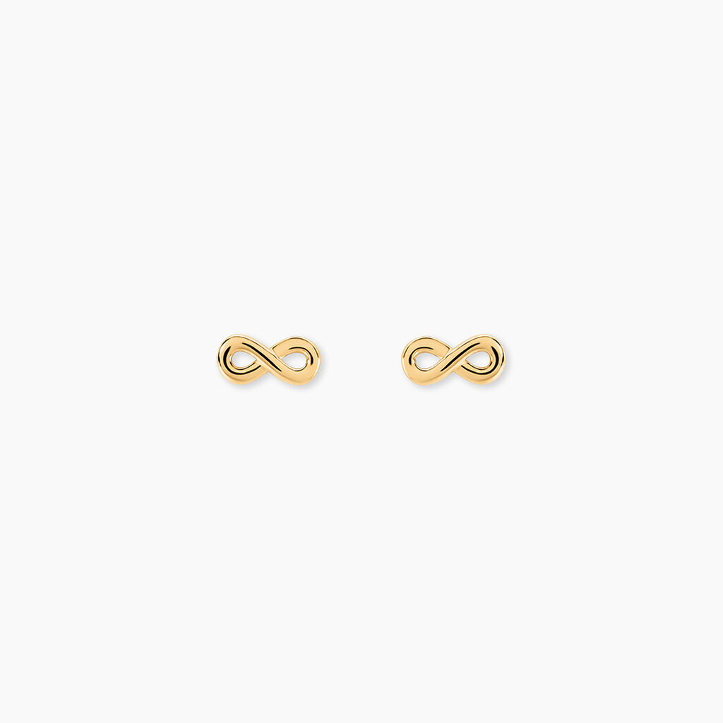 Boucles D'oreilles Puces Annie-francoise Infini Or Jaune - Puces Femme | Marc Orian