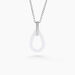 Collier Peer Argent Blanc Oxyde De Zirconium - Colliers avec pierres Femme | Marc Orian