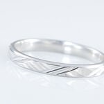 Alliance Samiha Ruban Plat Or Blanc - Alliances duo Unisex | Marc Orian