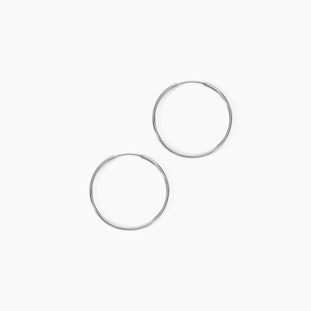 Créoles Dominae Or Blanc - Créoles Femme | Marc Orian