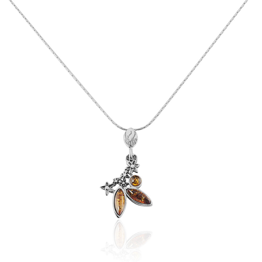 Collier Nadiana Argent Blanc Ambre - Colliers avec pierres Femme | Marc Orian