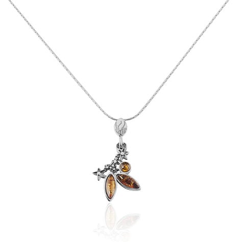 Collier Nadiana Argent Blanc Ambre - Colliers avec pierres Femme | Marc Orian