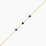 Bracelet Esmerald Rendez-Vous Or Jaune Saphir - Bracelets cha&icirc;nes Femme | Marc Orian