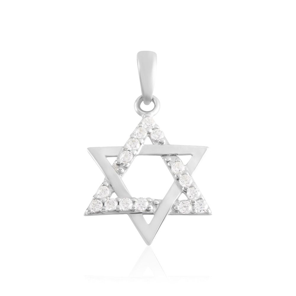 Pendentif Faye Or Blanc Oxyde De Zirconium - Pendentifs Famille | Marc Orian