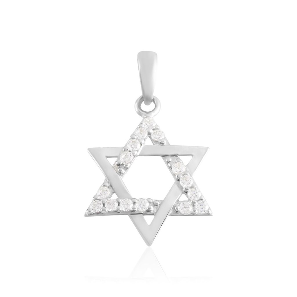 Pendentif Faye Or Blanc Oxyde De Zirconium - Pendentifs Famille | Marc Orian