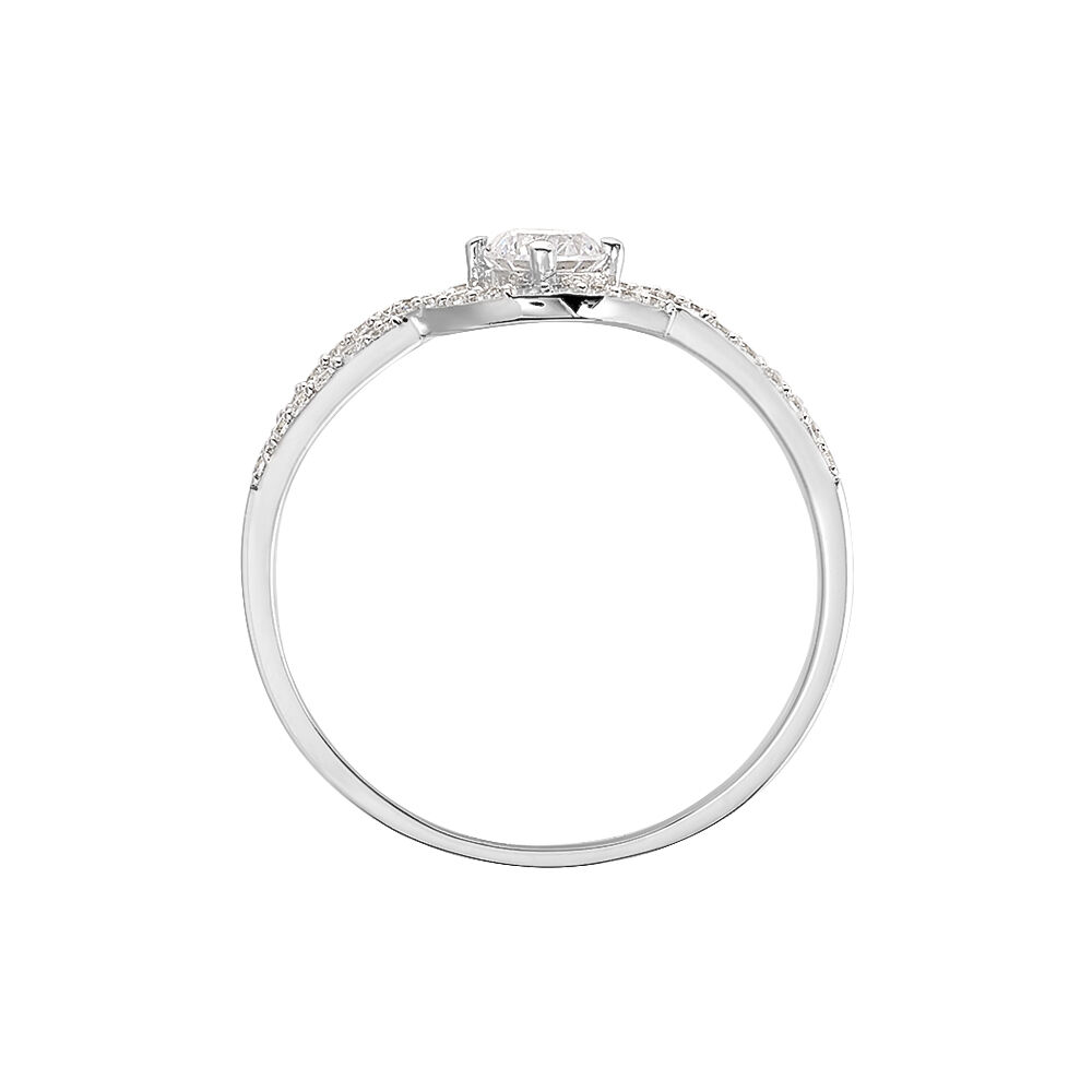 Bague Katerina Argent Blanc Oxyde De Zirconium - Bijoux fantaisie Femme | Marc Orian