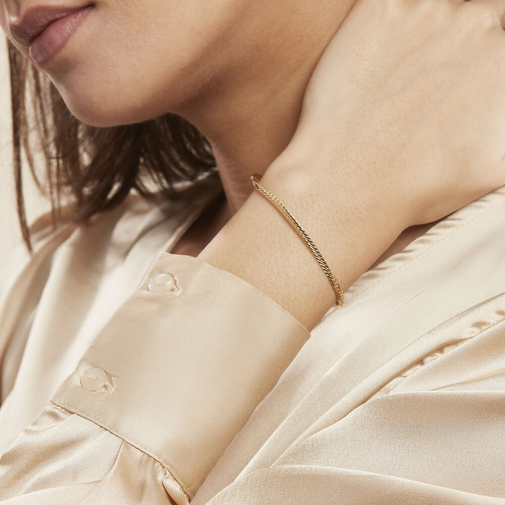 Bracelet Or Jaune Izel Maille Anglaise - Bracelets mailles Femme | Marc Orian