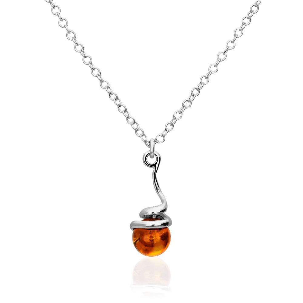 Collier Famata Argent Blanc Ambre - Colliers avec pierres Femme | Marc Orian