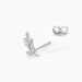 Boucles D'oreilles Puces Evonne Argent Blanc Oxyde De Zirconium - Nouveautés Femme | Marc Orian