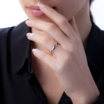 Bague Sofia Or Jaune Saphir Et Diamant - Bagues vintage Femme | Marc Orian