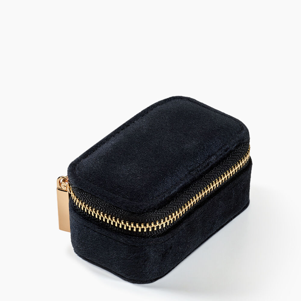 Boite &agrave; Bijou Tissu Noir - Soins et accessoires Famille | Marc Orian