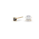Boucles D'oreilles Puces Doreen Carre Or Jaune Oxyde De Zirconium - Puces Femme | Marc Orian