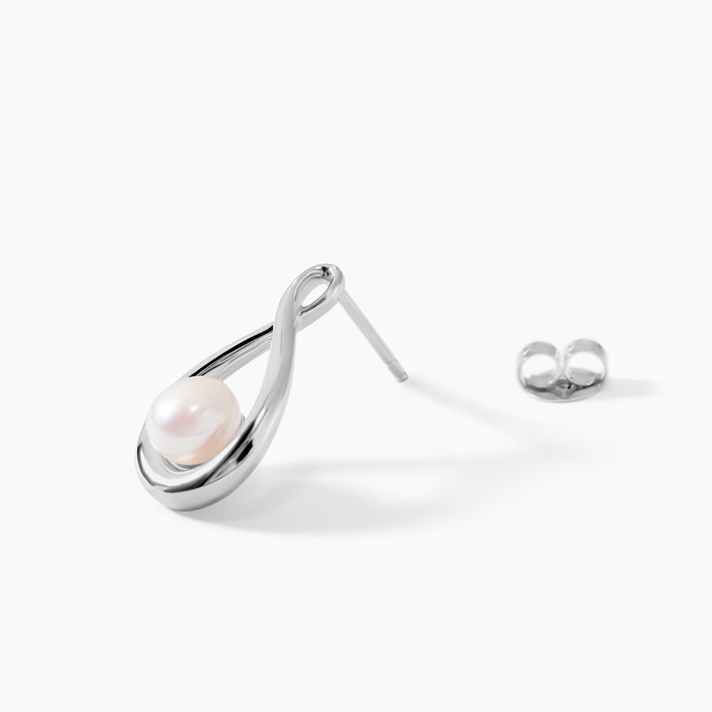 Boucles D'oreilles Pendantes Layanne Argent Blanc Perle De Culture - Pendantes Femme | Marc Orian