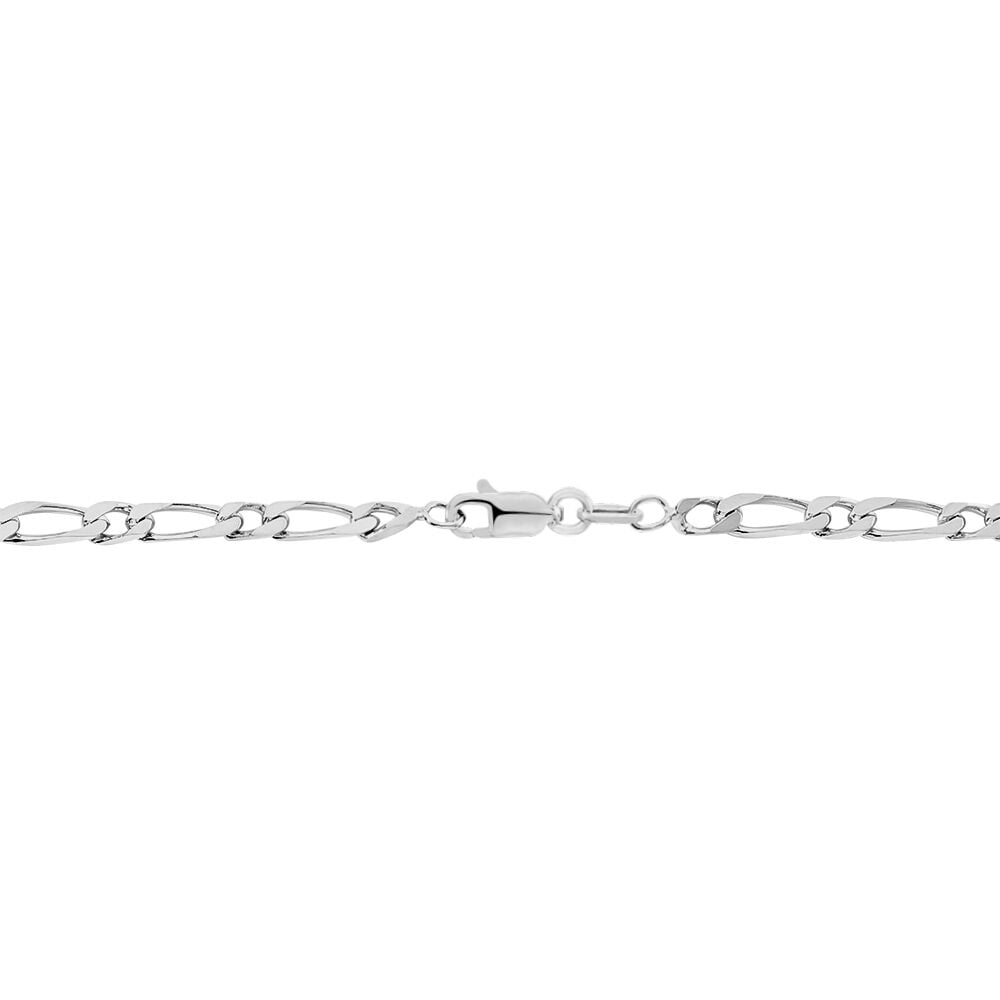 Chaîne Anilo Maille Alternée Argent Blanc - Chaines Homme | Marc Orian