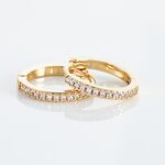 Cr&eacute;oles Kalinda Plaqu&eacute; Or Jaune Oxyde De Zirconium - Cr&eacute;oles Femme | Marc Orian