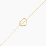 Bracelet Or Jaune Derry Oxyde De Zirconium - Bracelets cha&icirc;nes Femme | Marc Orian