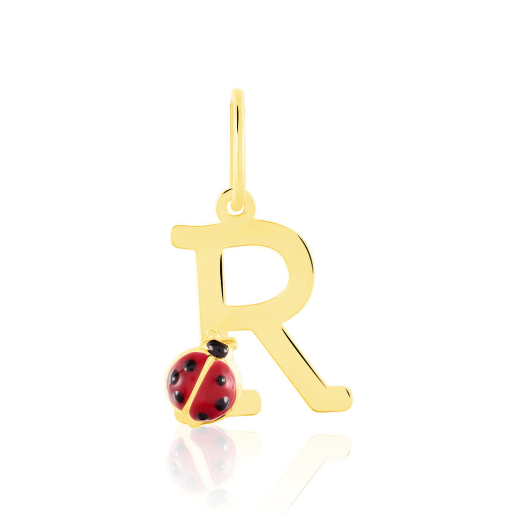 Pendentif Helidie Coccinelle Lettre Or Jaune - Pendentifs Enfant | Marc Orian