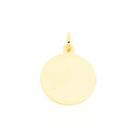 Pendentif Ange Rond Mat Or Jaune - Bijoux personnalis&eacute;s Famille | Marc Orian