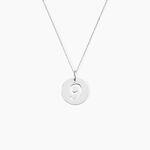 Pendentif Efiso Argent Blanc - Bijoux fantaisie Famille | Marc Orian