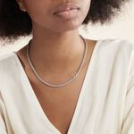 Collier Cacilda Maille Corde Argent Blanc - Chaines Femme | Marc Orian