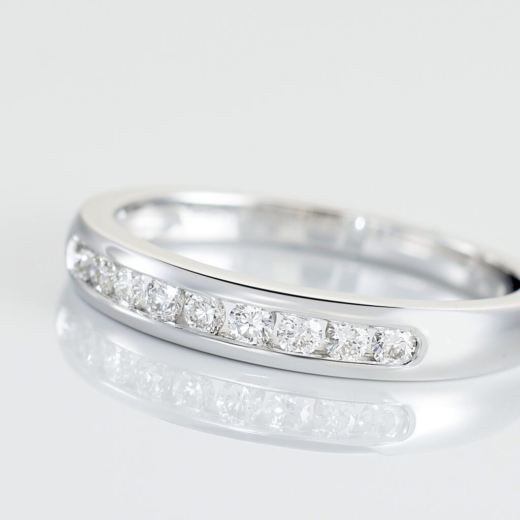 Alliance Giulia Or Blanc Diamant - Alliances Femme | Marc Orian