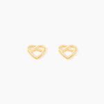 Boucles D'oreilles Puces Hartwin Or Jaune - Puces Famille | Marc Orian