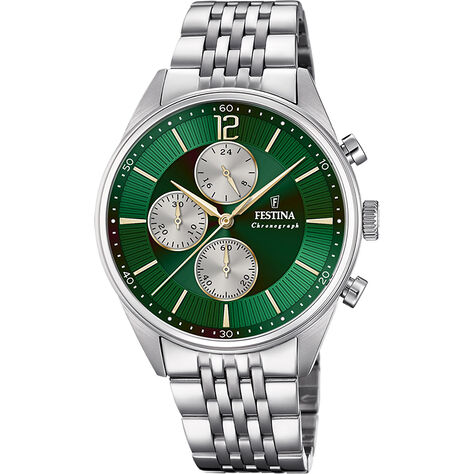 Montre Festina Timeless Chronograph Vert - Montres classiques Homme | Marc Orian