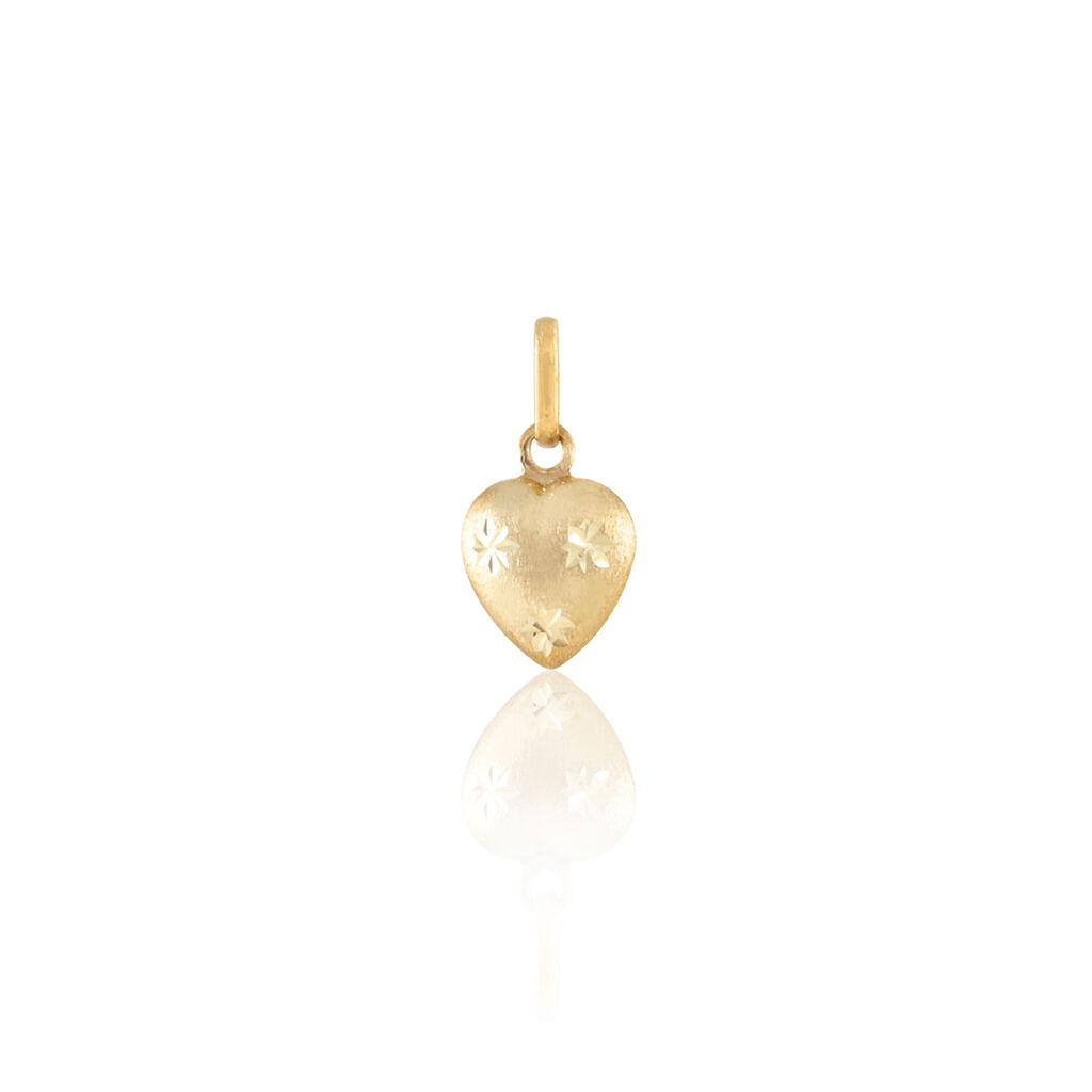 Pendentif C&oelig;ur Satine Mm Or Jaune - Pendentifs Famille | Marc Orian