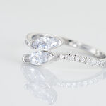 Bague Nevarte Argent Blanc Oxyde De Zirconium - Bijoux fantaisie Femme | Marc Orian