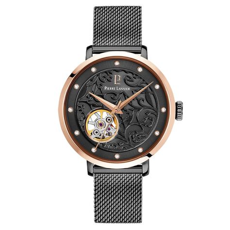 Montre Pierre Lannier Eolia Noir - Montres automatiques Femme | Marc Orian